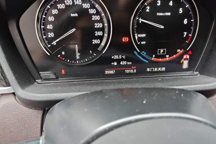 Used BMW X1 2021 sDrive25Li Leading Model Odometer Close Up