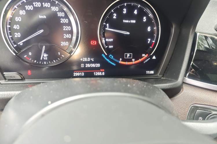 Used BMW X1 2022 sDrive25Li Leading Model Odometer Close Up