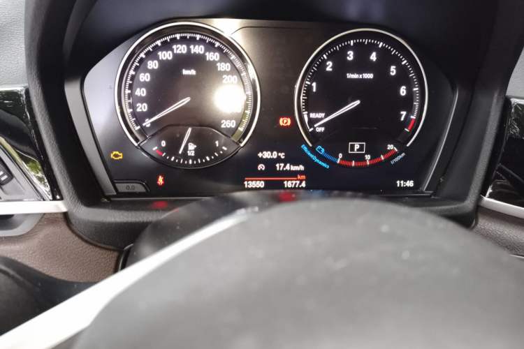 Used BMW X1 2022 sDrive20Li Fashion Model Odometer Close Up