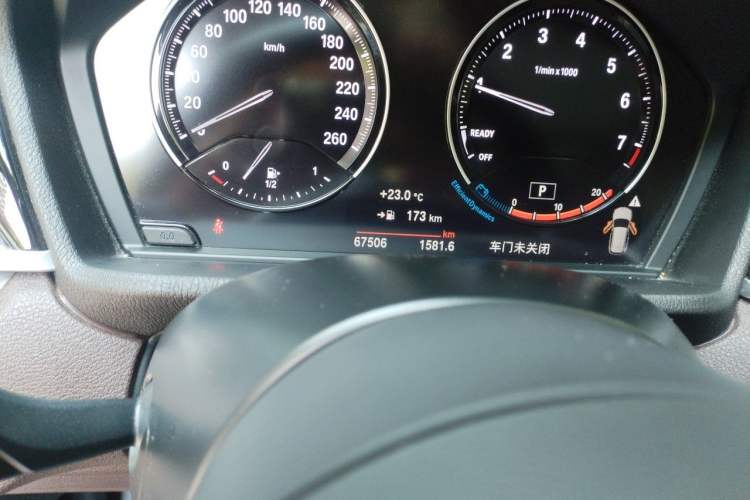Used BMW X1 2022 sDrive20Li Luxury Model Odometer Close Up
