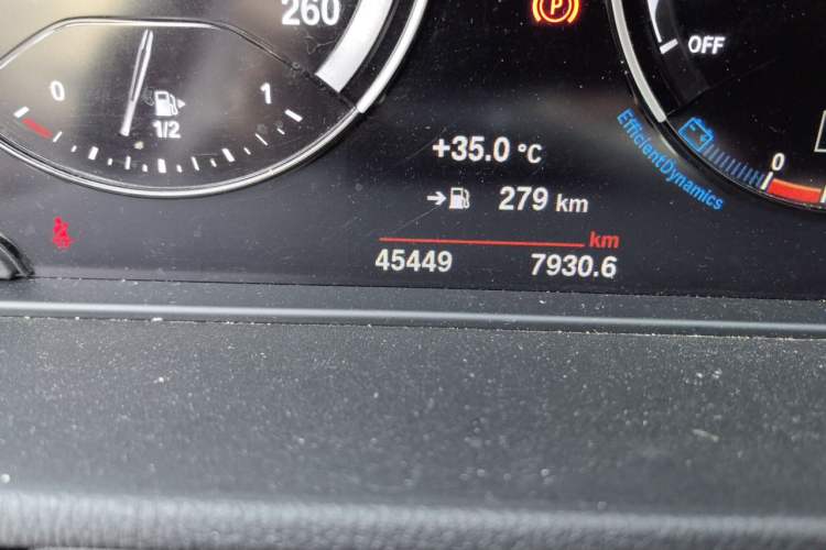 Used BMW X1 2022 sDrive20Li Fashion Model Odometer Close Up