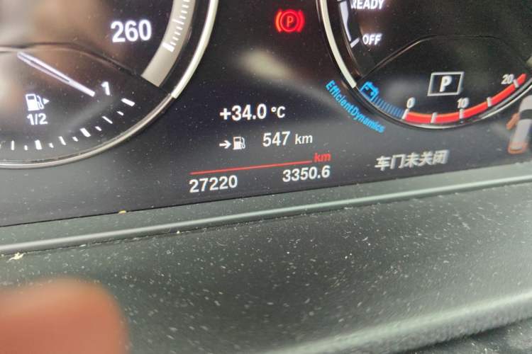 Used BMW X1 2022 Updated xDrive25Li Premium Edition Odometer Close Up