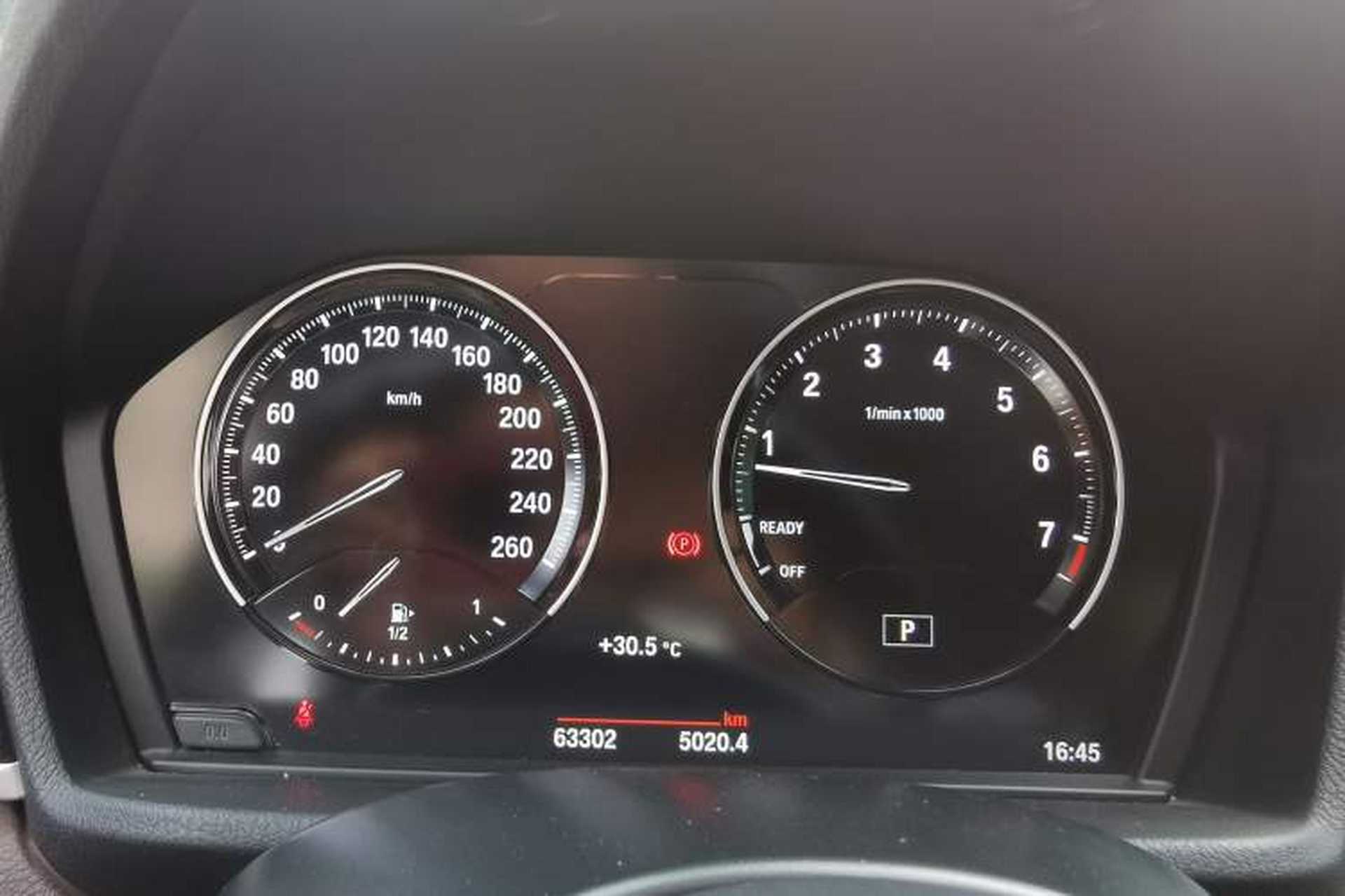 Used BMW X1 2022 sDrive25Li Leading Model Odometer Close Up