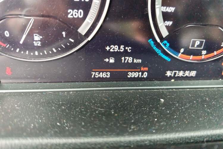 Used BMW X1 2022 Updated xDrive25Li Premium Edition Odometer Close Up