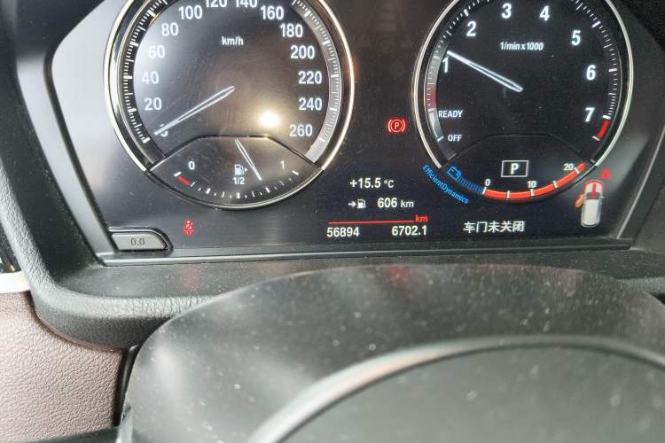 Used BMW X1 2022 sDrive20Li Luxury Model Odometer Close Up
