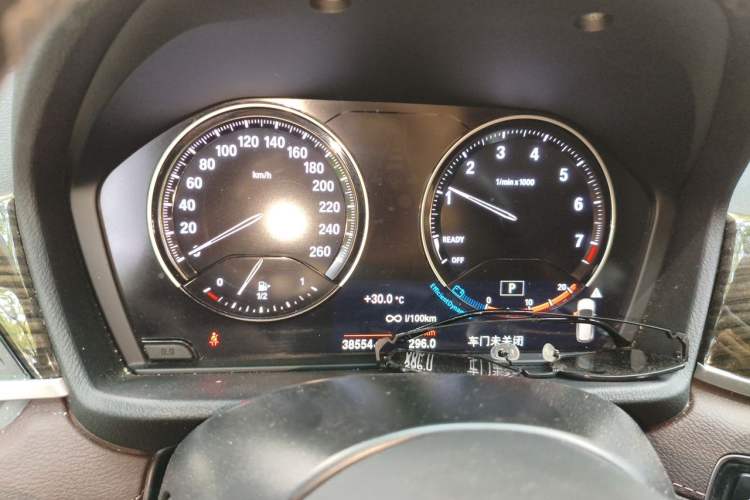 Used BMW X1 2022 Updated xDrive25Li Premium Edition Odometer Close Up