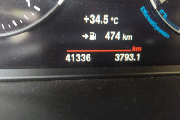 Used BMW X1 2022 sDrive25Li Leading Model Odometer Close Up