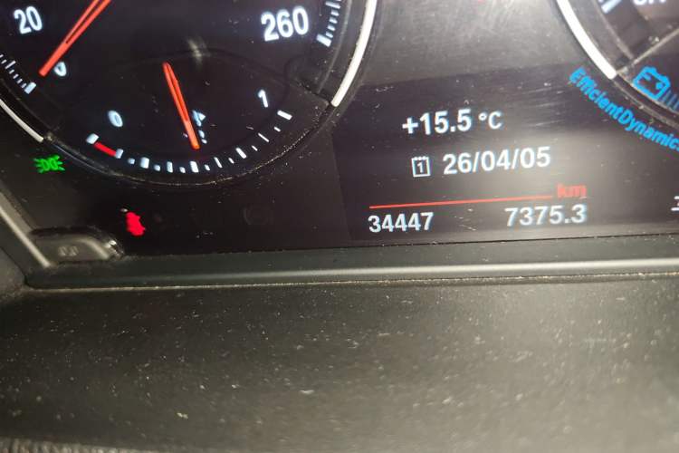 Used BMW X1 2022 sDrive25Li Leading Model Odometer Close Up