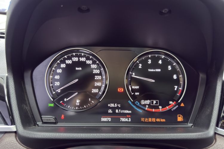 Used BMW X1 2022 sDrive20Li Fashion Model Odometer Close Up