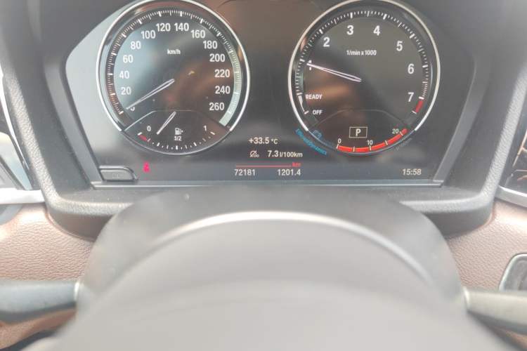 Used BMW X1 2022 sDrive20Li Luxury Model Odometer Close Up