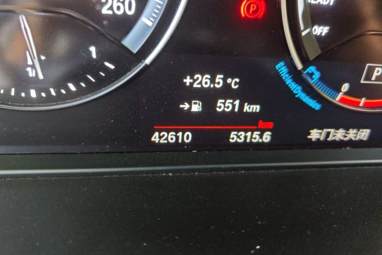 Used BMW X1 2022 sDrive25Li Leading Model Odometer Close Up