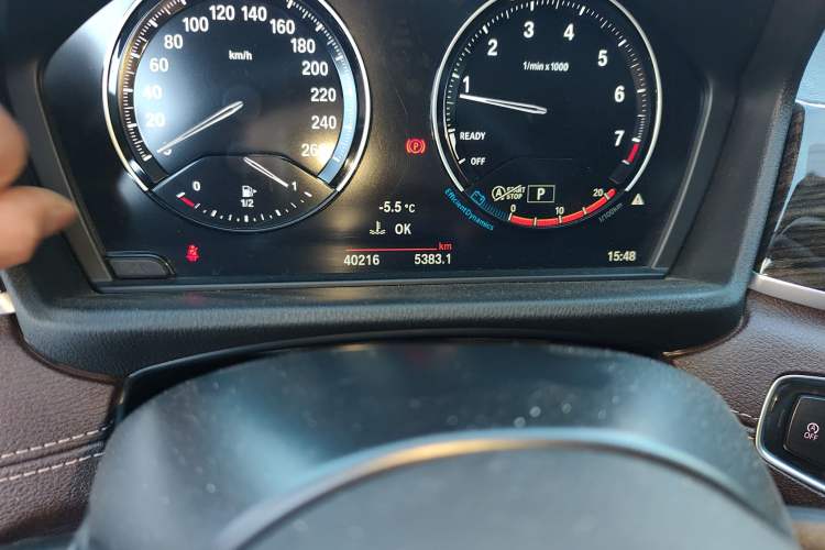Used BMW X1 2022 xDrive25Li Luxury Model Odometer Close Up