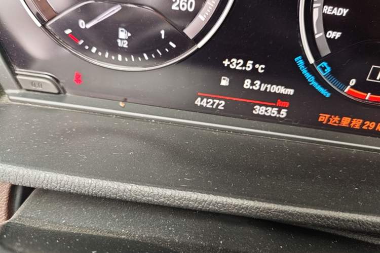 Used BMW X1 2022 sDrive20Li Fashion Model Odometer Close Up