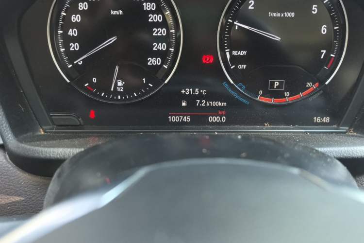 Used BMW X1 2022 sDrive20Li Fashion Model Odometer Close Up