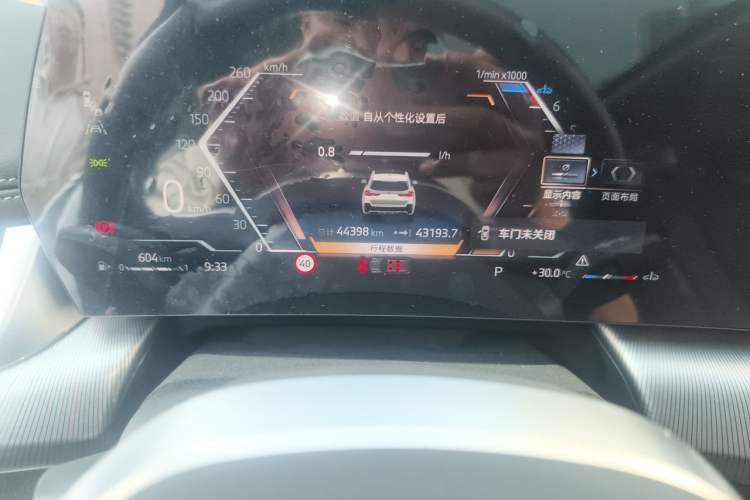 Used BMW X1 2023 sDrive25Li M Sport Package Odometer Close Up