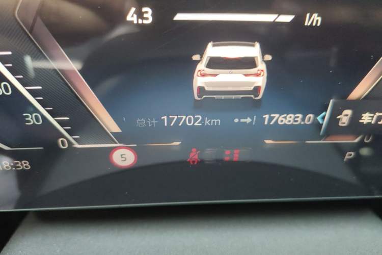 Used BMW X1 2023 xDrive25Li M Sport Package Odometer Close Up