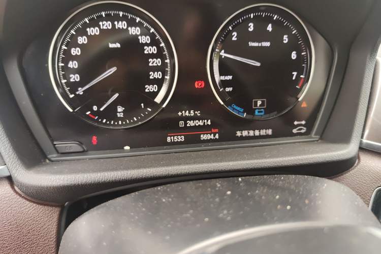 Used BMW X1 New Energy 2018 xDrive25Le Luxury Model Odometer Close Up