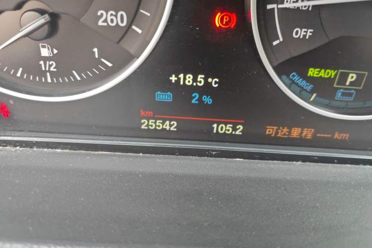 Used BMW X1 New Energy 2018 xDrive25Le Luxury Model Odometer Close Up