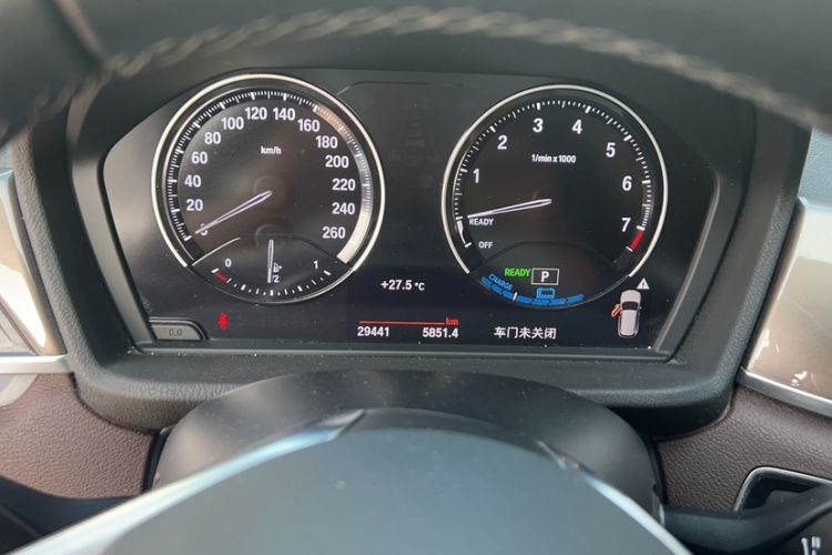 Used BMW X1 New Energy 2018 xDrive25Le Luxury Model Odometer Close Up
