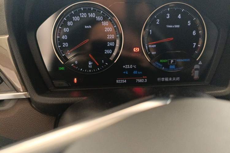 Used BMW X1 New Energy 2018 xDrive25Le Luxury Model Odometer Close Up