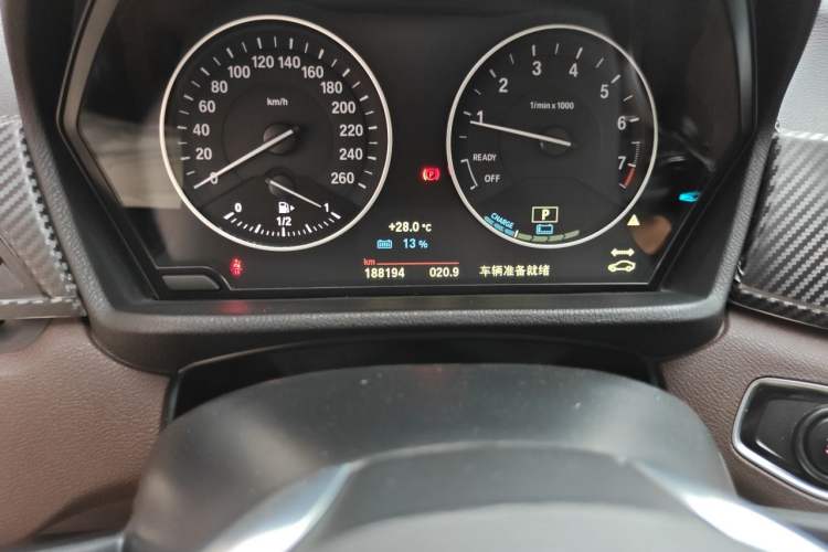 Used BMW X1 New Energy 2018 xDrive25Le Luxury Model Odometer Close Up