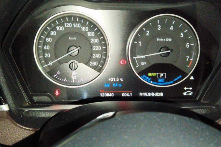 Used BMW X1 New Energy 2018 xDrive25Le Luxury Model Odometer Close Up