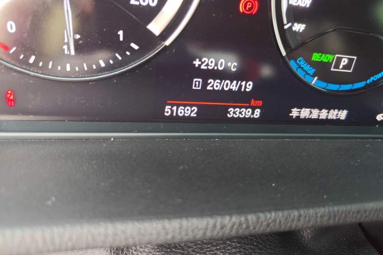 Used BMW X1 New Energy 2019 xDrive25Le Luxury Model Odometer Close Up