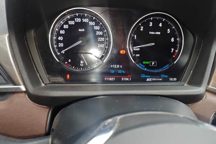 Used BMW X1 New Energy 2019 xDrive25Le Luxury Model Odometer Close Up