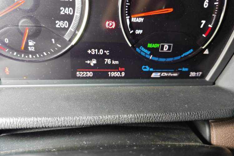 Used BMW X1 New Energy 2019 xDrive25Le Luxury Model Odometer Close Up