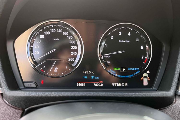 Used BMW X1 New Energy 2019 xDrive25Le Luxury Model Odometer Close Up