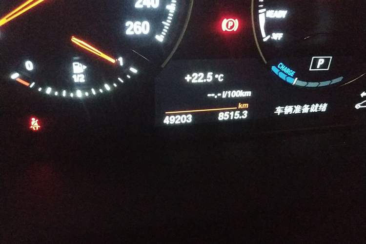 Used BMW X1 New Energy 2019 xDrive25Le Mileage Upgrade Version Odometer Close Up