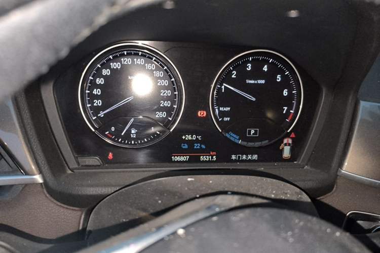 Used BMW X1 New Energy 2019 xDrive25Le Mileage Upgrade Version Odometer Close Up