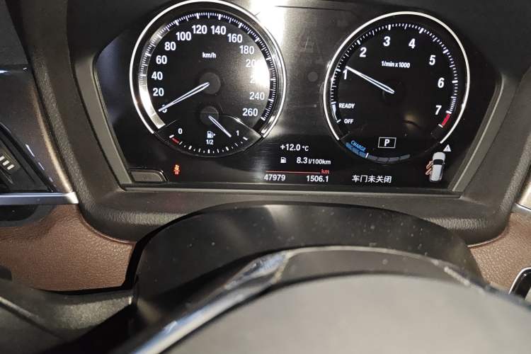 Used BMW X1 New Energy 2019 xDrive25Le Luxury Model Odometer Close Up