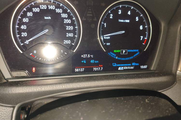 Used BMW X1 New Energy 2019 xDrive25Le Luxury Model Odometer Close Up