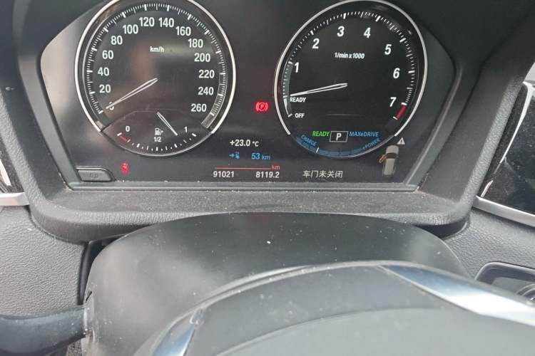 Used BMW X1 New Energy 2019 xDrive25Le Luxury Model Odometer Close Up