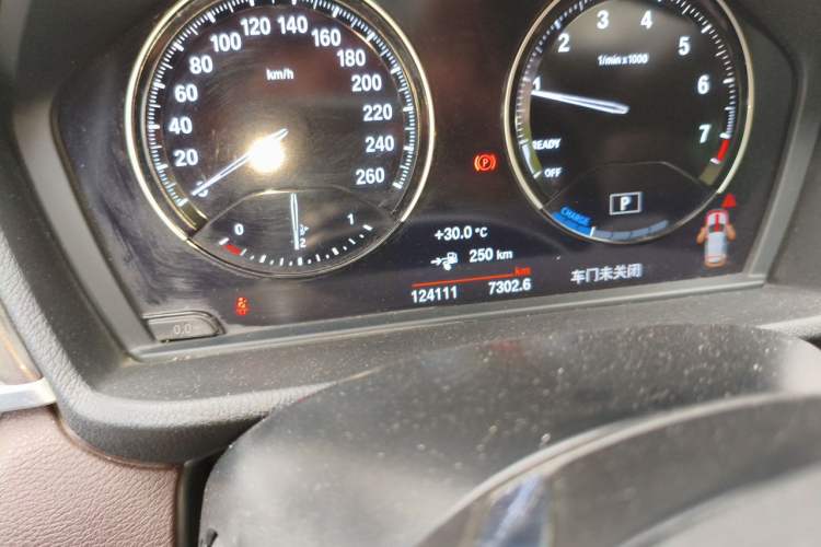 Used BMW X1 New Energy 2019 xDrive25Le Mileage Upgrade Version Odometer Close Up