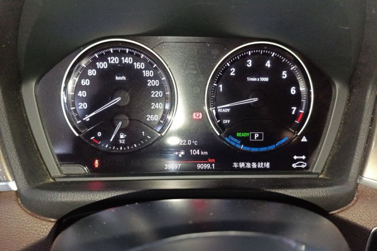 Used BMW X1 New Energy 2019 xDrive25Le Luxury Model Odometer Close Up