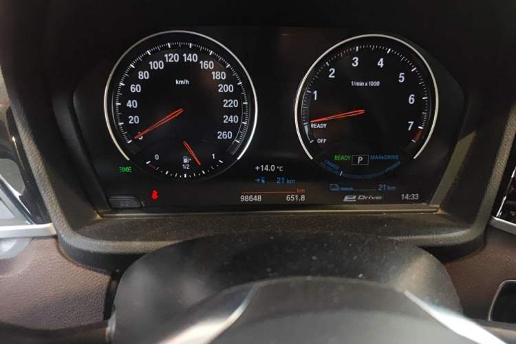 Used BMW X1 New Energy 2020 xDrive30Le Premium Edition Odometer Close Up