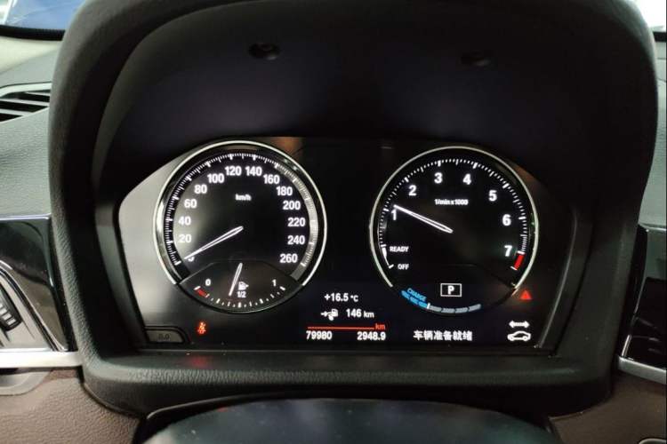 Used BMW X1 New Energy 2021 xDrive30Le Premium Edition Odometer Close Up