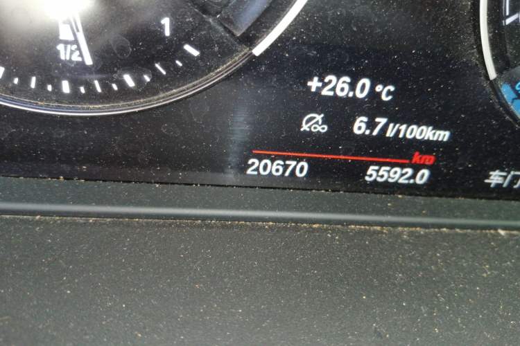 Used BMW X1 New Energy 2021 xDrive30Le Premium Edition Odometer Close Up