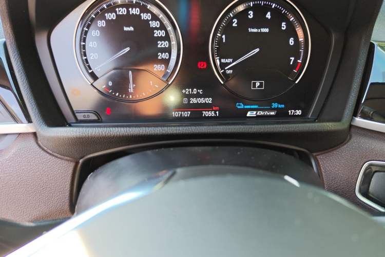 Used BMW X1 New Energy 2021 xDrive30Le Premium Edition Odometer Close Up