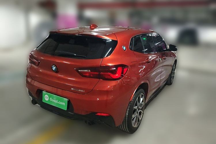 Used BMW X2 2021 Updated xDrive25i Midnight Edition Rear Right 45 Deg