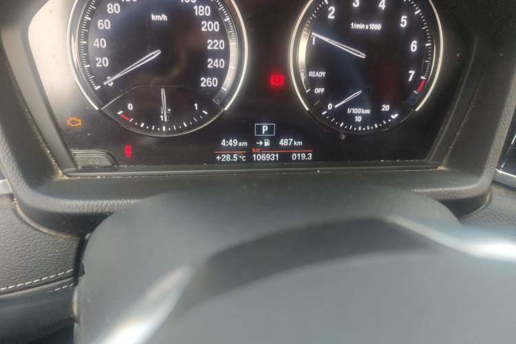 Used BMW X2 2019 sDrive20i M Sport Package China VI Emission Standard Odometer Close Up