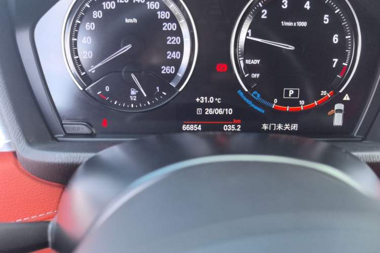 Used BMW X2 2020 sDrive25i Luxury Model with M Sport Package Odometer Close Up
