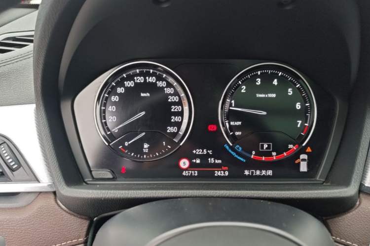 Used BMW X2 2020 sDrive25i Luxury Model with M Sport Package Odometer Close Up