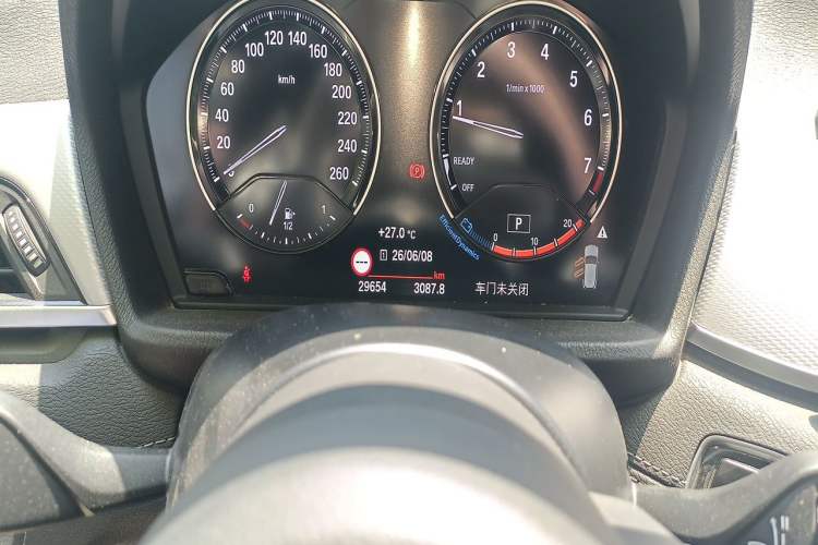 Used BMW X2 2020 sDrive25i Luxury Model with M Sport Package Odometer Close Up