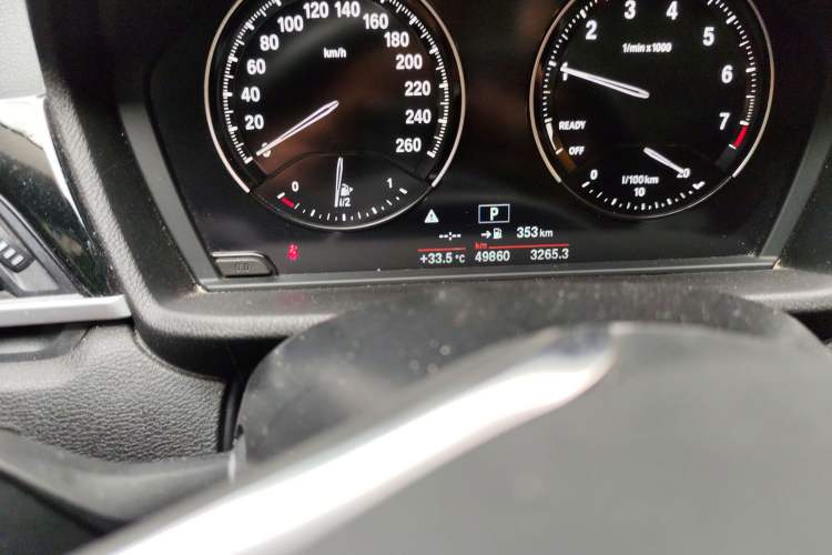 Used BMW X2 2020 sDrive20i M Sport Package Odometer Close Up