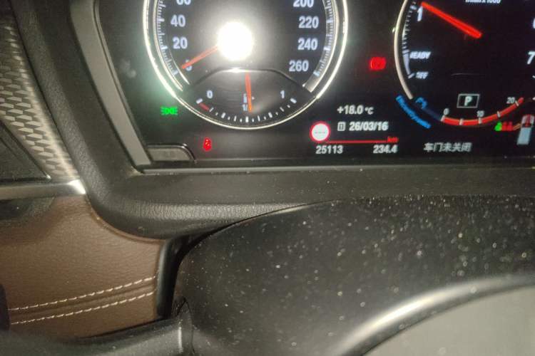 Used BMW X2 2020 sDrive25i Luxury M Sport Package Odometer Close Up