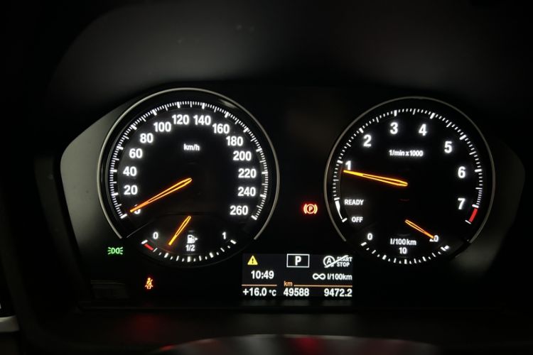 Used BMW X2 2020 sDrive25i Leading Model M Sport Package Odometer Close Up