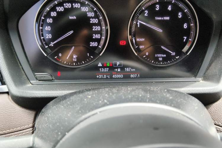 Used BMW X2 2020 sDrive25i Leading Model M Sport Package Odometer Close Up
